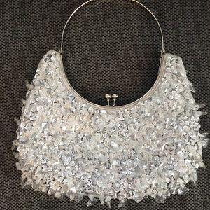 Jeweled sequin sparkling handbag